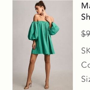 Mare Mare Puff Sleeve Off-Shoulder Mini Dress